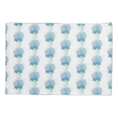 Blaue und Lila Hydrangea Kissenbezug (Rückseite)