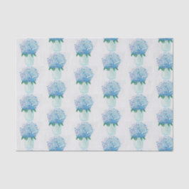 Blaue und Lila Hydrangea Seidenpapier