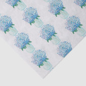 Blaue und Lila Hydrangea Seidenpapier (Ausschnitt)