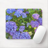 Blaue und Lila Hydrangeas Mousepad (Mit Mouse)