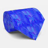 Blaue und lila Krawatte (Gerollt)