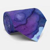 blaue und lila Krawatte (Gerollt)