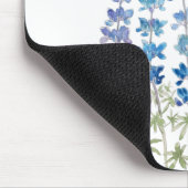 blaue und lila Lupine-Blume Mousepad (Ecke)