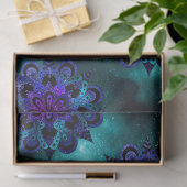 Blaue und Lila Mandalase auf der Entdeckungsseite Seidenpapier (Geschenk)