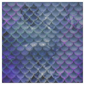 Blaue und Lila Meerjungenskala Stoff (Muster)