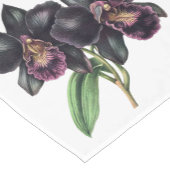 Blaue und lila Orchideen Kurzer Tischläufer (Ecke)