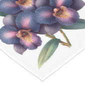 Blaue und lila Orchideen Kurzer Tischläufer (Ecke)