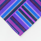 Blaue und lila Quadratzwaagen Fleecedecke (Ecke)