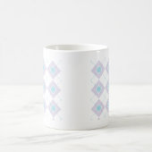 Blaue und Lila Raute Kaffeetasse (Mittel)