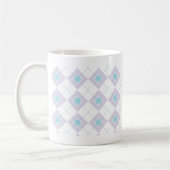 Blaue und Lila Raute Kaffeetasse (Links)