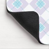 Blaue und Lila Raute Mousepad (Ecke)