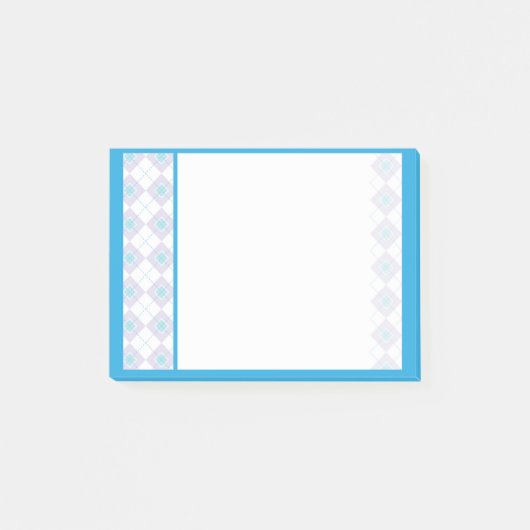 Blaue und Lila Raute Post-it Klebezettel (Vorderseite)