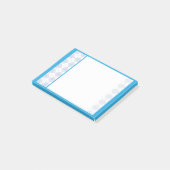 Blaue und Lila Raute Post-it Klebezettel (angewinkelt)