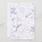 Blaue und Lila Rose Einladung Hochzeiten (Rückseite)