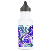 Blaue und Lila Rose Trinkflasche (Links)