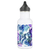 Blaue und Lila Rose Trinkflasche (Rechts)