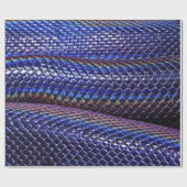 Blaue und lila Schlange Geschenkpapier (Flach)