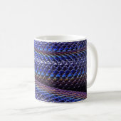 Blaue und lila Schlange Kaffeetasse (VorderseiteRechts)