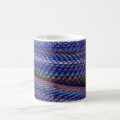 Blaue und lila Schlange Kaffeetasse (Mittel)