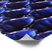 Blaue und lila Schlange Poster (Ecke)