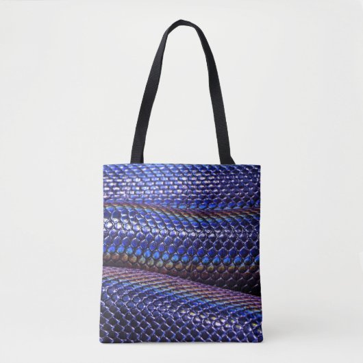 Blaue und lila Schlange Tasche (Vorderseite)