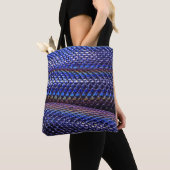 Blaue und lila Schlange Tasche (Von Nahem)