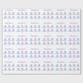 Blaue und Lila Skate Geschenkpapier (Flach)