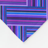 Blaue und lila Streifen Fleecedecke (Ecke)
