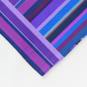 Blaue und lila Streifen Fleecedecke (Ecke)