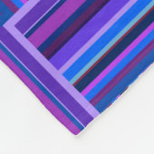 Blaue und lila Streifen Fleecedecke (Ecke)