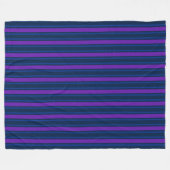 Blaue und lila Streifen Fleecedecke (Vorderseite (Horizontal))