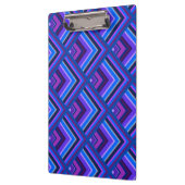 Blaue und lila Streifen Klemmbrett (Links)