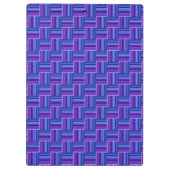 Blaue und lila Streifen Klemmbrett (Rückseite)
