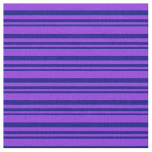 Blaue und Lila Streifen/Linienmuster Stoff