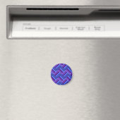 Blaue und lila Streifen Magnet (In Situ (Geschirrspüler))
