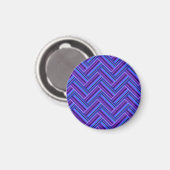 Blaue und lila Streifen Magnet (Vorderseite/Rückseite)