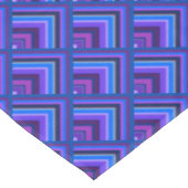 Blaue und lila Streifen Tischdecke (Schrägansicht)