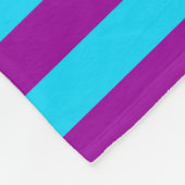 Blaue und Lila Streifengestaltung Fleecedecke (Ecke)