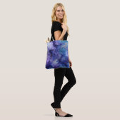 blaue und lila Tasche (Am Model)