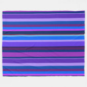 Blaue und lila vertikale Streifen Fleecedecke (Vorderseite (Horizontal))