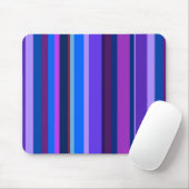 Blaue und lila vertikale Streifen Mousepad (Mit Mouse)