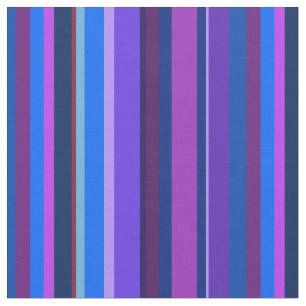 Blaue und lila vertikale Streifen Stoff