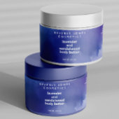 Blaue und Lila wasserdichte Wrap um das Jar Label Wasserflaschenetikett