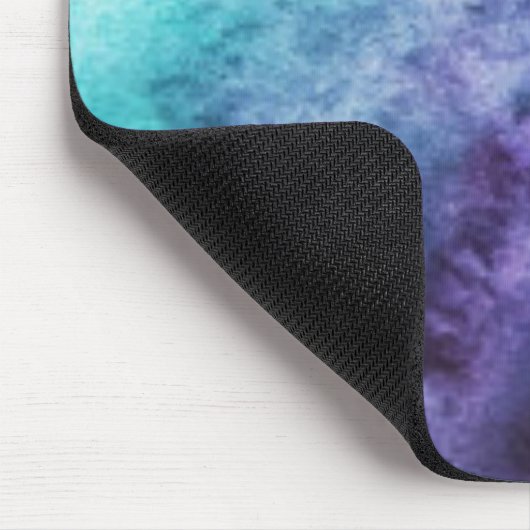 Blaue und Lila Wasserfarben-Mousepad Mousepad (Ecke)