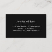 Blaue und lila Watercolor-Geschäfts-Karte Visitenkarte (Rückseite)