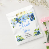 Blaue und marineblaue Blumen Brautparty Danke Geschenktütchen (Versiegelt)
