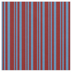 Blaue und Maroon-Linde-Muster Stoff