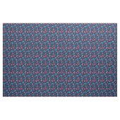 Blaue und mauvefarbene Blumen Stoff (Yard (91,4 cm))