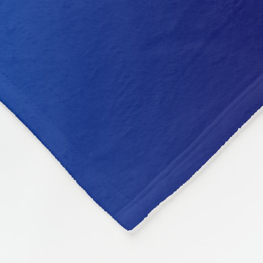 Blaue und orange Cheerleader-Wurfs-Decke Fleecedecke (Ecke)