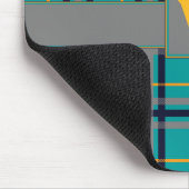 Blaue und orange Karierte Mousepad (Ecke)